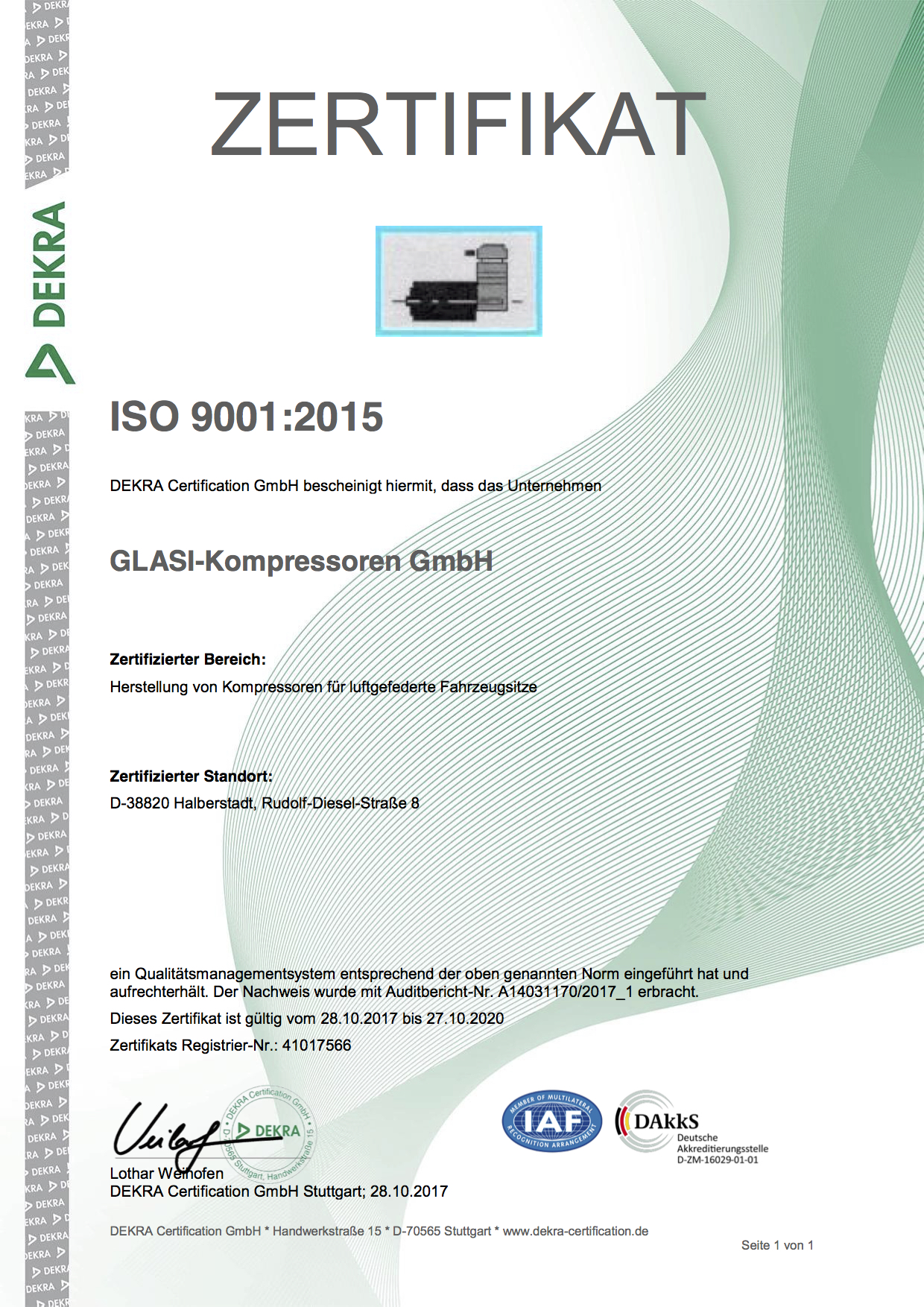 Zertifikat ISO 9001-2015